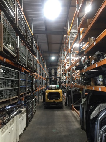lighting upgrade for vehicle warehouse